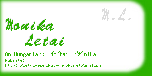 monika letai business card